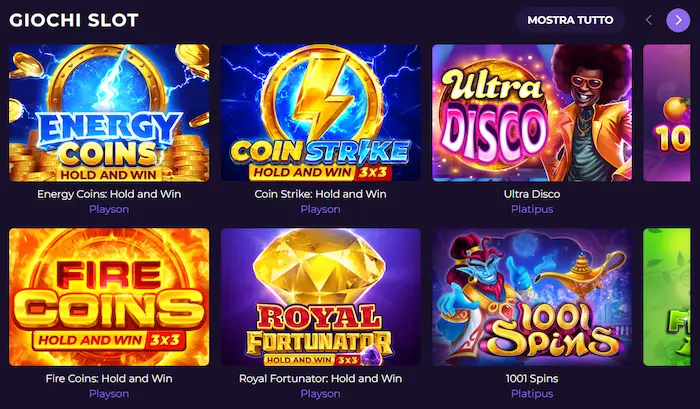 Astrozino Casino Giochi